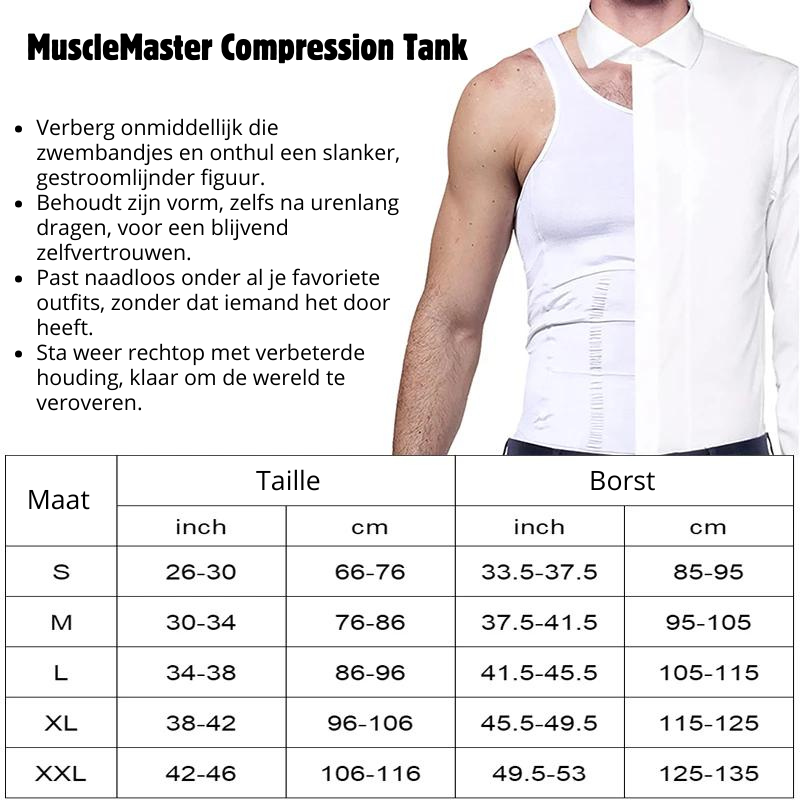 MuscleMaster Kompressions-Tanktop – Überschüssiges Fett mühelos verbergen und sich sicher fühlen 