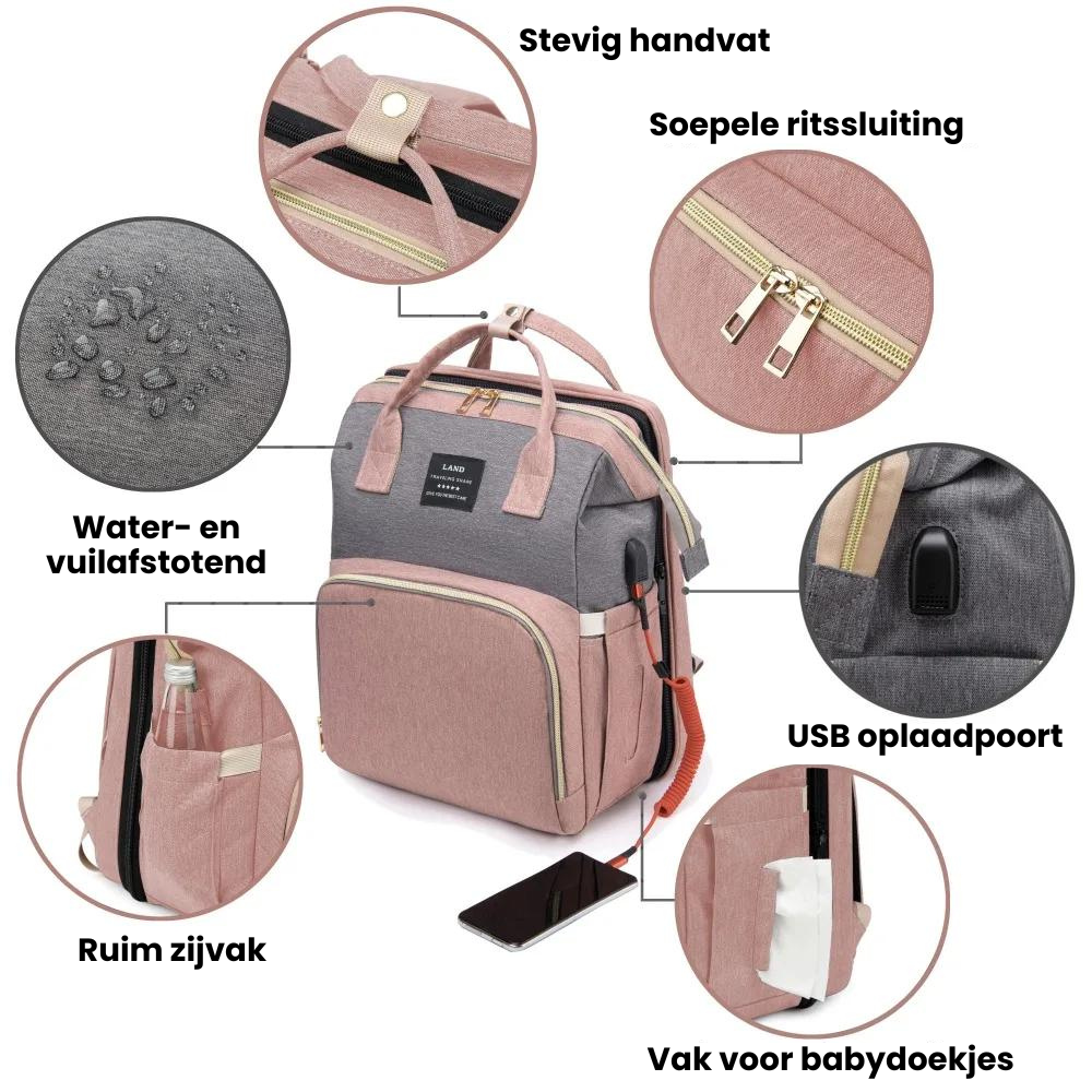 DreamDiaper Bag™ - Geniet van zorgeloos reizen met je kleintje